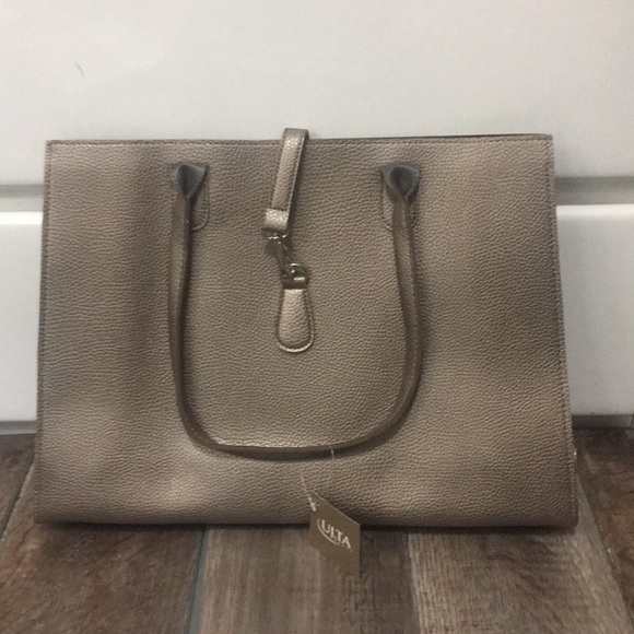 Taupe pebble tote - Picture 2 of 4